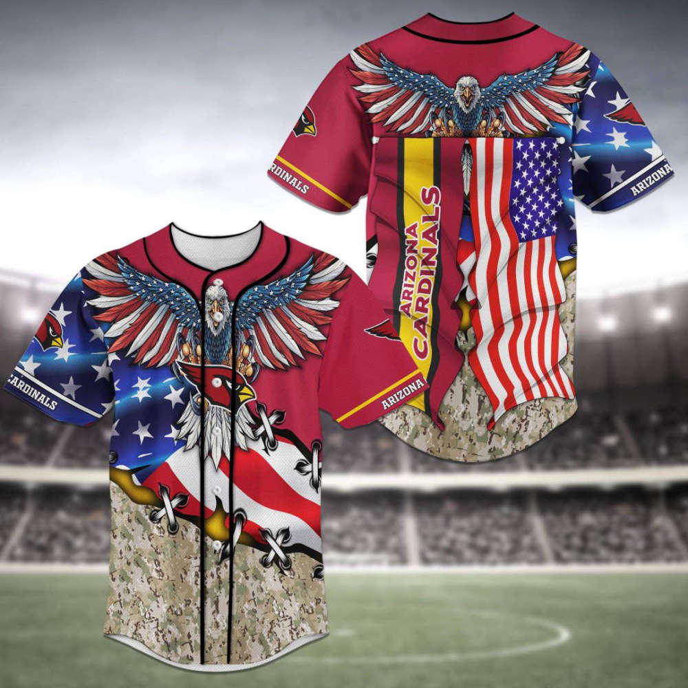 Arizona Cardinals Baseball Jersey Gift for Men Women - lylyprint.com baseball jersey product view 2