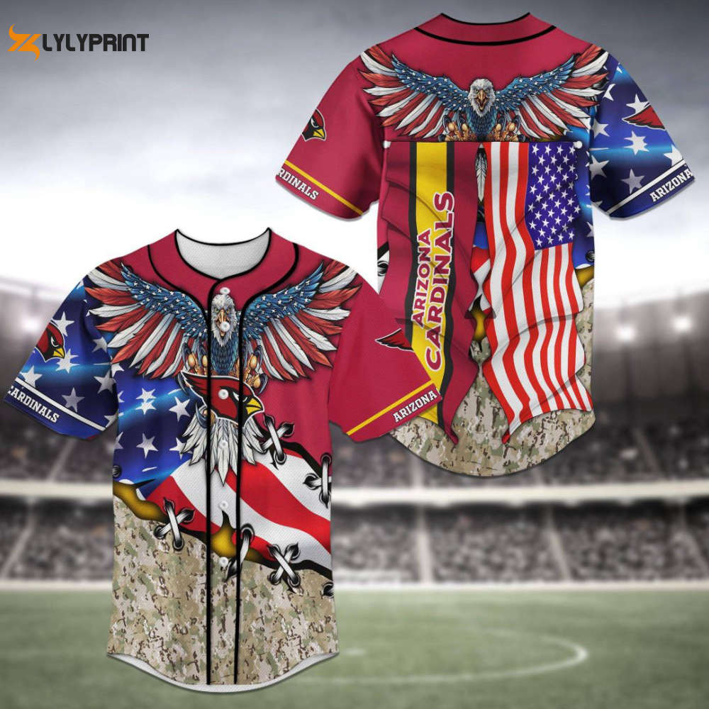 Arizona Cardinals Baseball Jersey Gift for Men Women - lylyprint.com baseball jersey product view 1