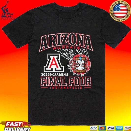 Arizona Wildcats 2026 NCAA Mens Final Four Indianapolis T-shirt Unisex T-shirt, Sweatshirt, Hoodie, Long Sleeve Tee - T-Shirt, Sweatshirt, Hoodie