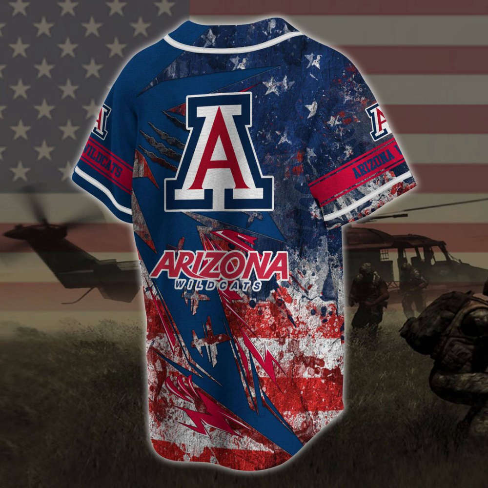 Arizona Wildcats Baseball Jersey Gift For Men Women - lylyprint.com baseball jersey product view 2