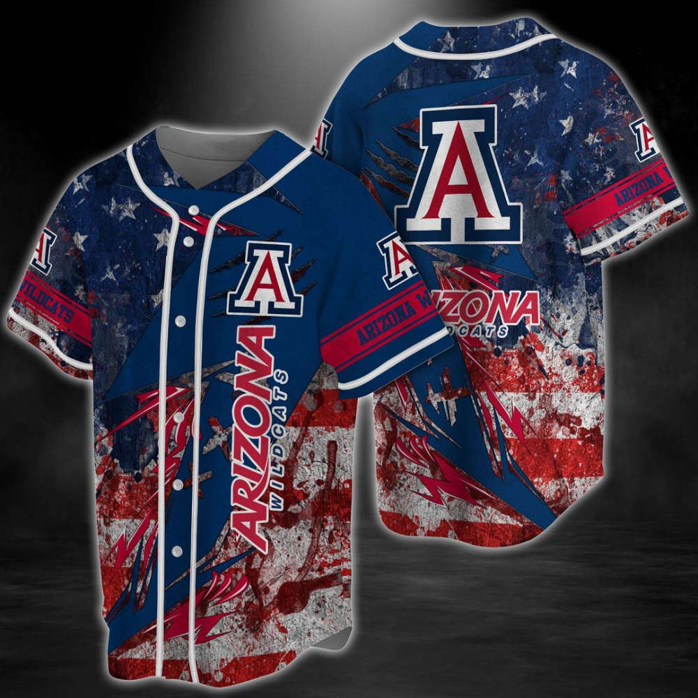 Arizona Wildcats Baseball Jersey Gift For Men Women - lylyprint.com baseball jersey product view 3