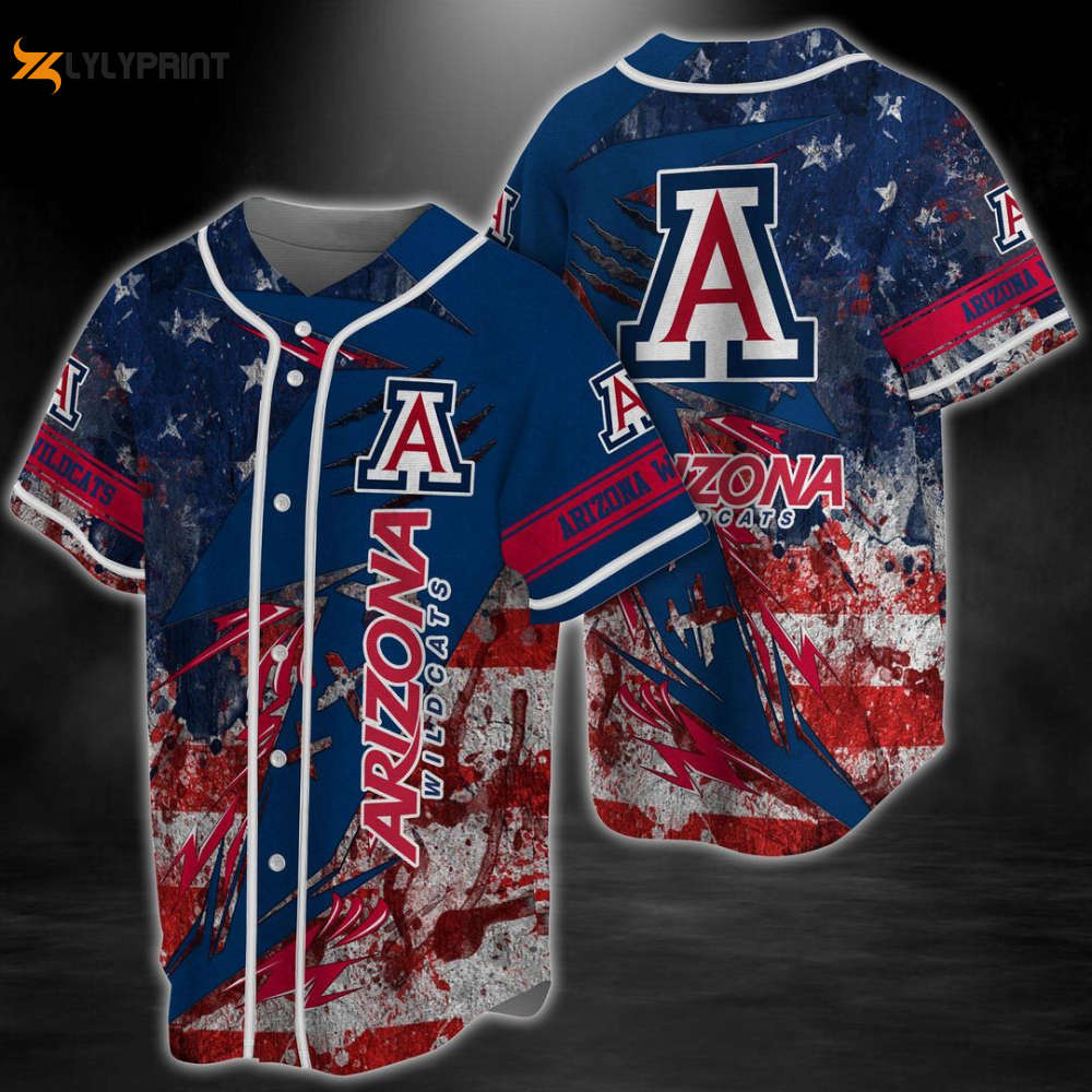 Arizona Wildcats Baseball Jersey Gift For Men Women - lylyprint.com baseball jersey product view 1