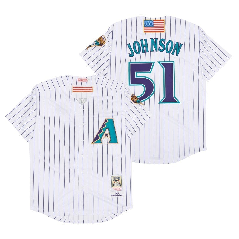arizona diamondbacks #51 randy johnson Style 17 Baseball Jersey baseball jersey product view 1