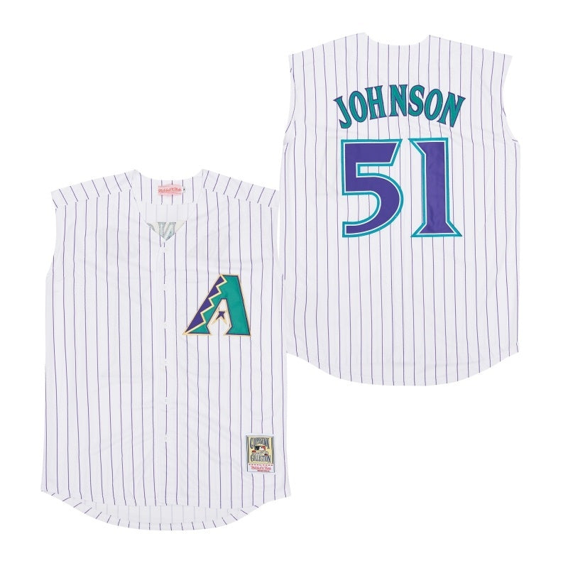 arizona diamondbacks #51 randy johnson Style 4 Baseball Jersey baseball jersey product view 1