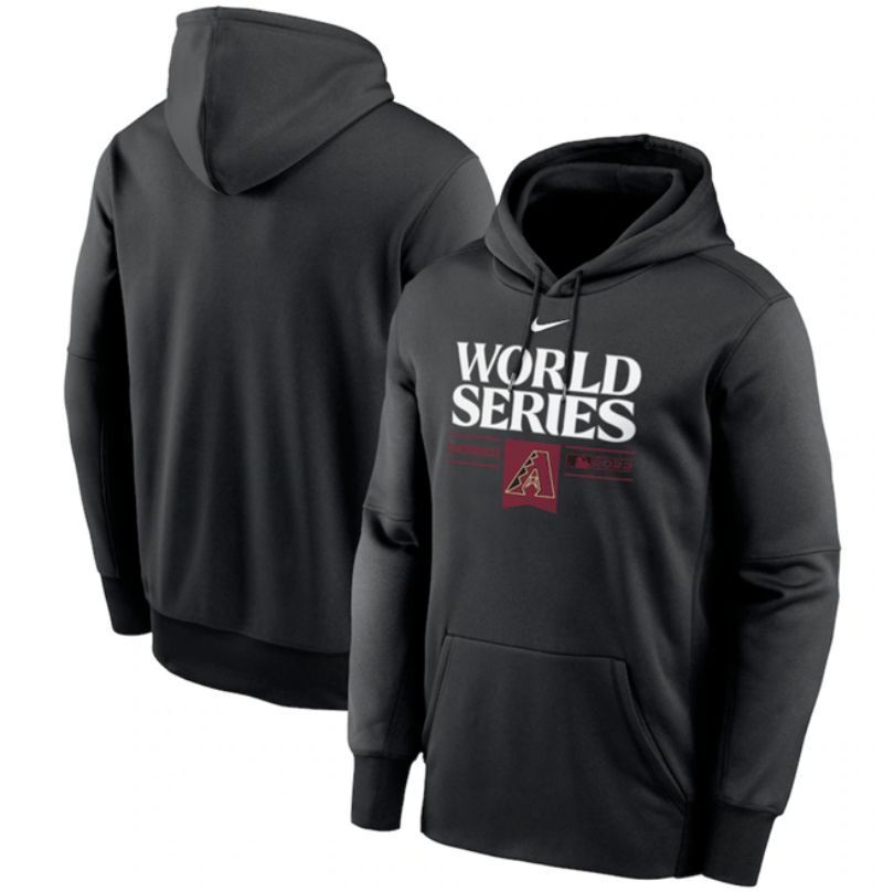 arizona diamondbacks black 2023 world series collection dugout pullover Baseball Jersey baseball jersey product view 1