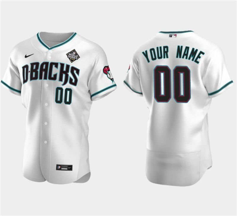 arizona diamondbacks customized white 2023 world series flex base jersey Baseball Jersey baseball jersey product view 1