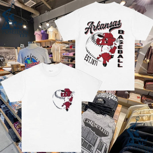 Arkansas Razorbacks Baseball T-shirt Unisex T-shirt, Sweatshirt, Hoodie, Long Sleeve Tee - T-Shirt, Sweatshirt, Hoodie
