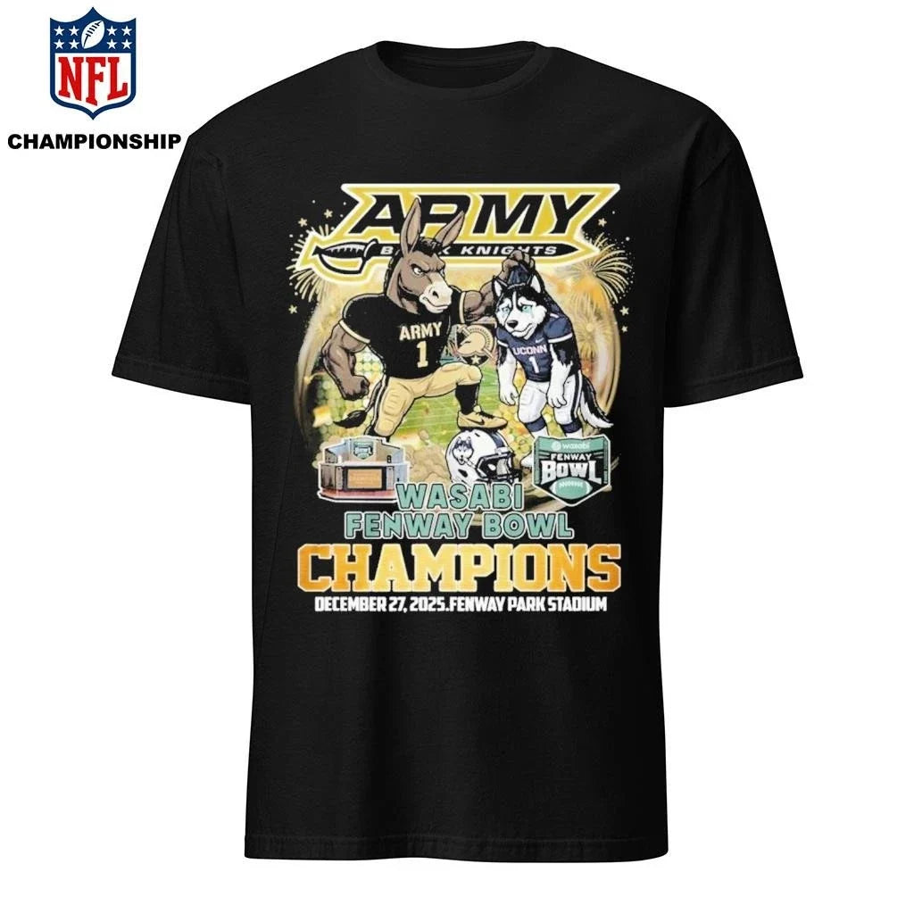 Army Black Knights Wasabi Fenway Bowl Champions - Adult & Kids T-Shirts, Sweatshirts & Hoodies apparel design preview 1