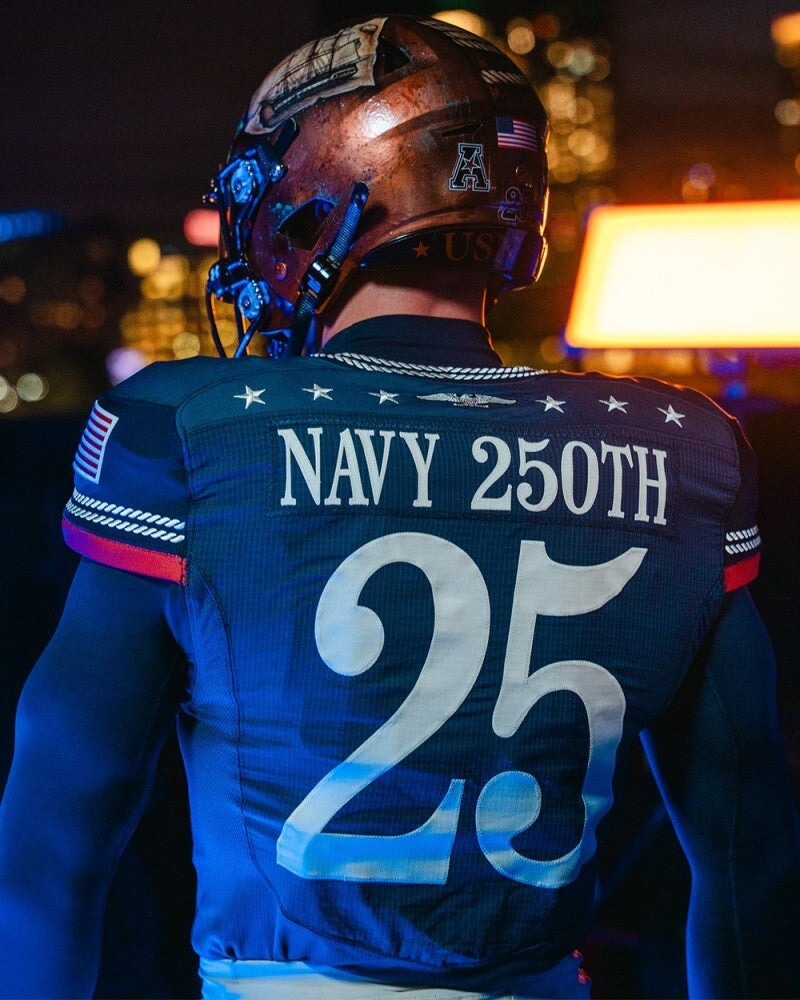 army black knights navy midshipmen alternate 2025 army-navy Style 1 College Football Jersey football jersey product view 1