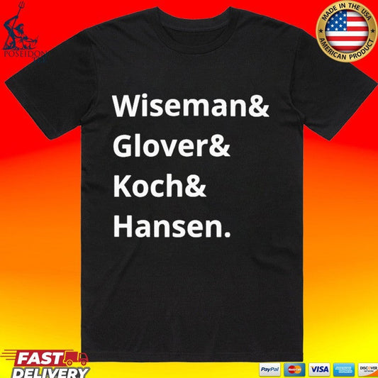 Artemis II Nasa Wiseman & Glover & Koch & Hansen Astronaut Names T-shirt Unisex T-shirt, Sweatshirt, Hoodie, Long Sleeve Tee - T-Shirt, Sweatshirt, Hoodie