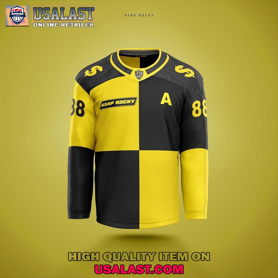 Asap Rocky Hiphop Custom Hockey Jersey hockey jersey product view 1
