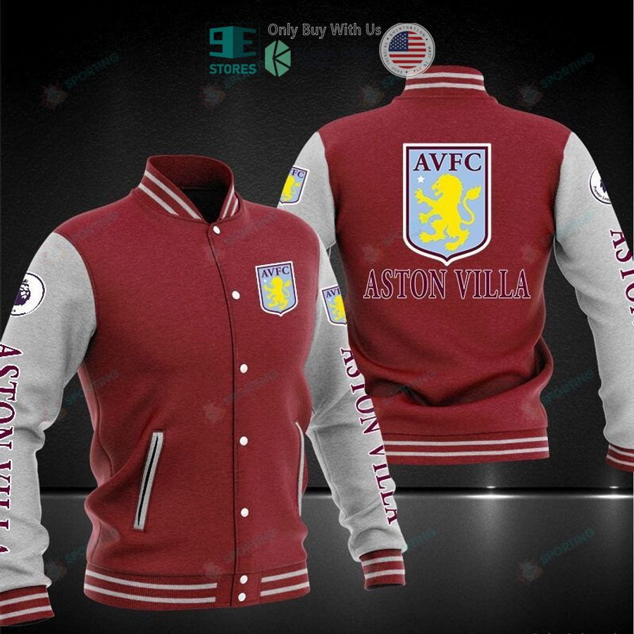 BEST Aston Villa Baseball Jacket baseball jersey product view 1