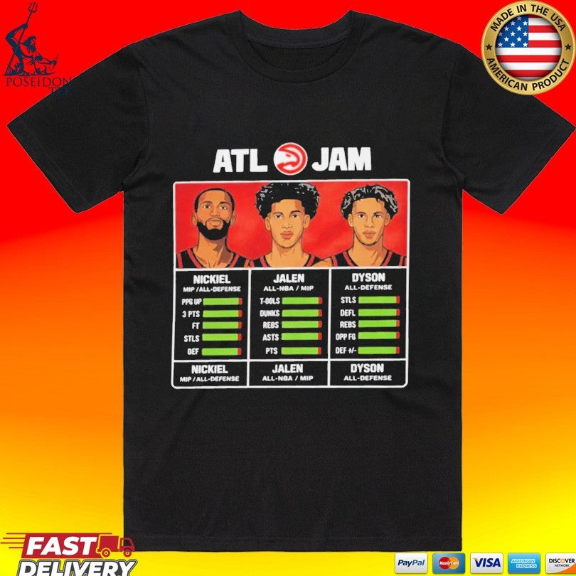 Atl Jam Nickeil Jalen Dyson T-shirt Unisex T-shirt, Sweatshirt, Hoodie, Long Sleeve Tee - T-Shirt, Sweatshirt, Hoodie