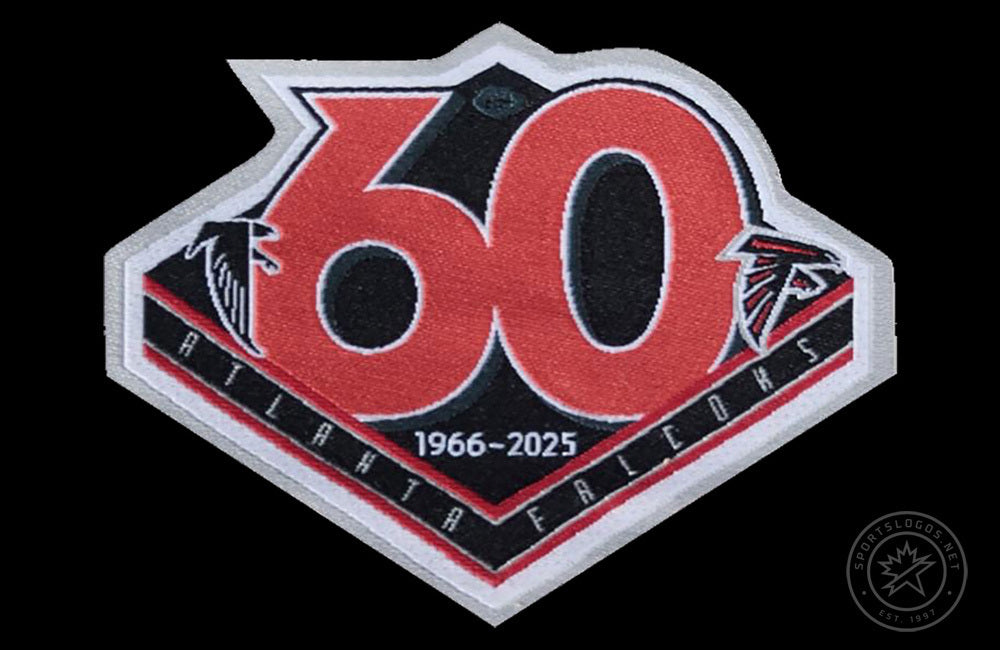 atlanta-falcons-60th-season-anniversary-logo-patch-sportslogosnet-2025 Football Jersey football jersey product view 1