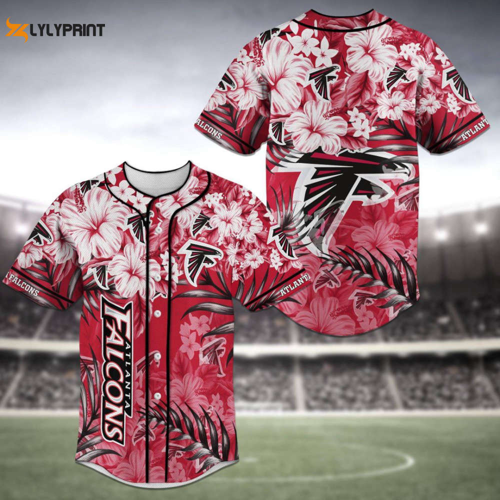 Atlanta Falcons Baseball Jersey Personalized 2023 Gift For Men Women - lylyprint.com baseball jersey product view 1