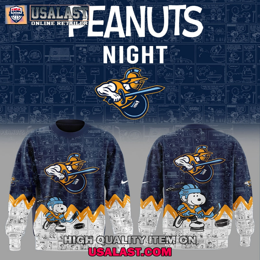 Atlanta Gladiators 75th Anniversary of Peanuts Hoodie Jersey Shirt sports jersey product view 4