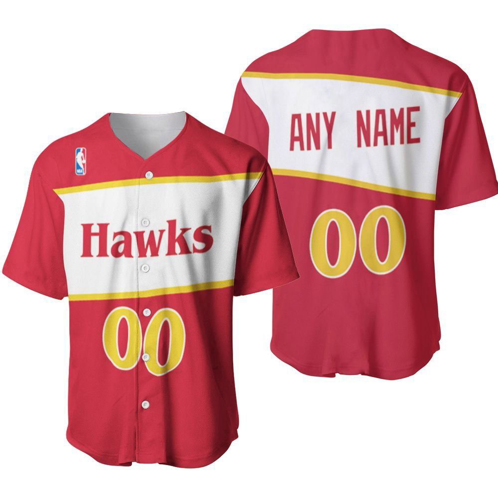 Atlanta Hawks Basketball Mitchell Ness 1986 87 Hardwood Classics Swingman Baseball Jersey Gifts for Fans - lylyprint.com baseball jersey product view 2