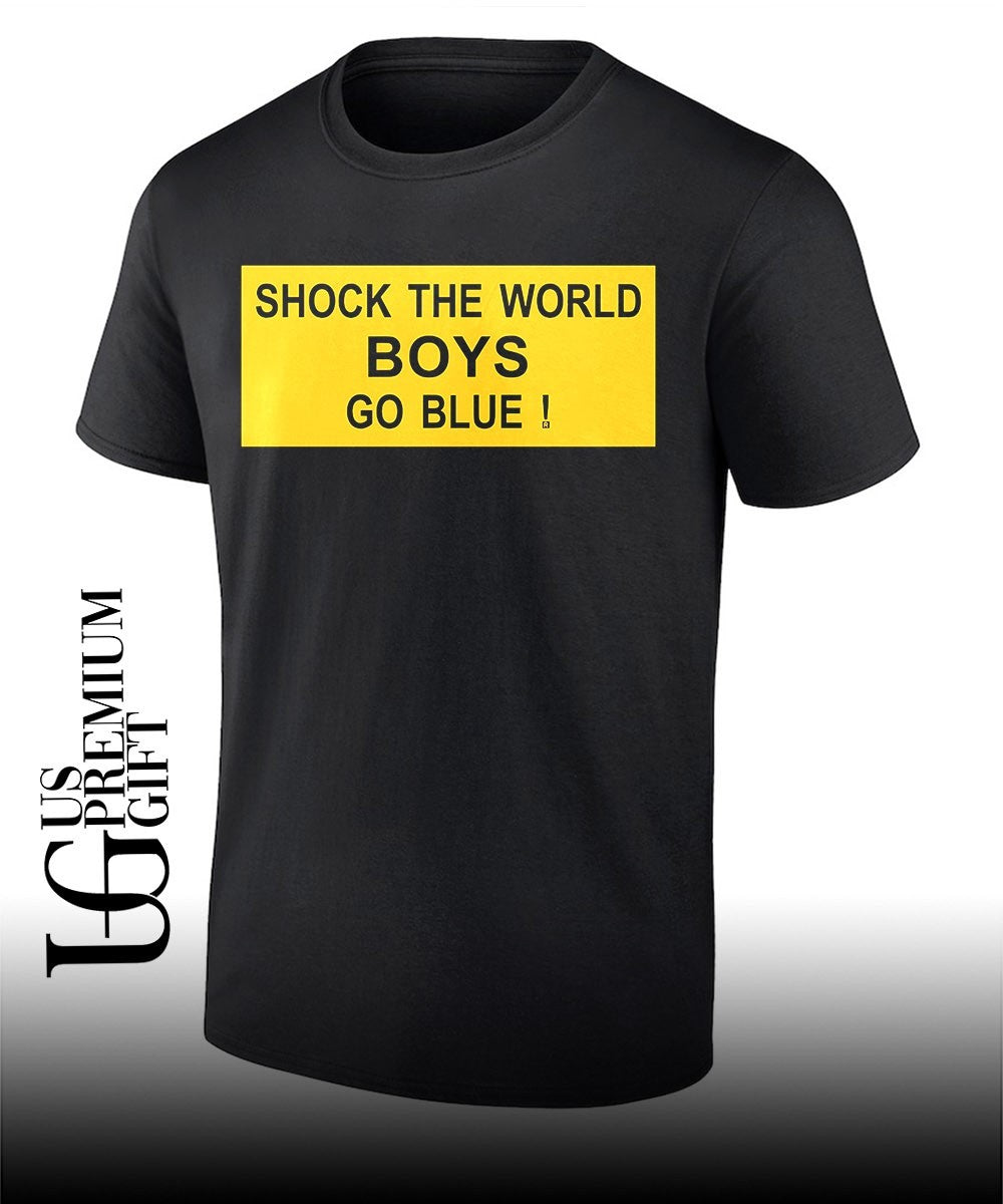 Shock the world boys go blue T-shirt Unisex T-shirt, Sweatshirt, Hoodie, Long Sleeve Tee - T-Shirt, Sweatshirt, Hoodie