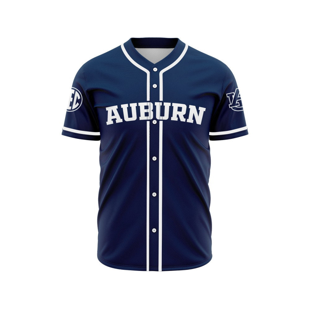 Auburn Baseball Jersey - lylyprint.com baseball jersey product view 5