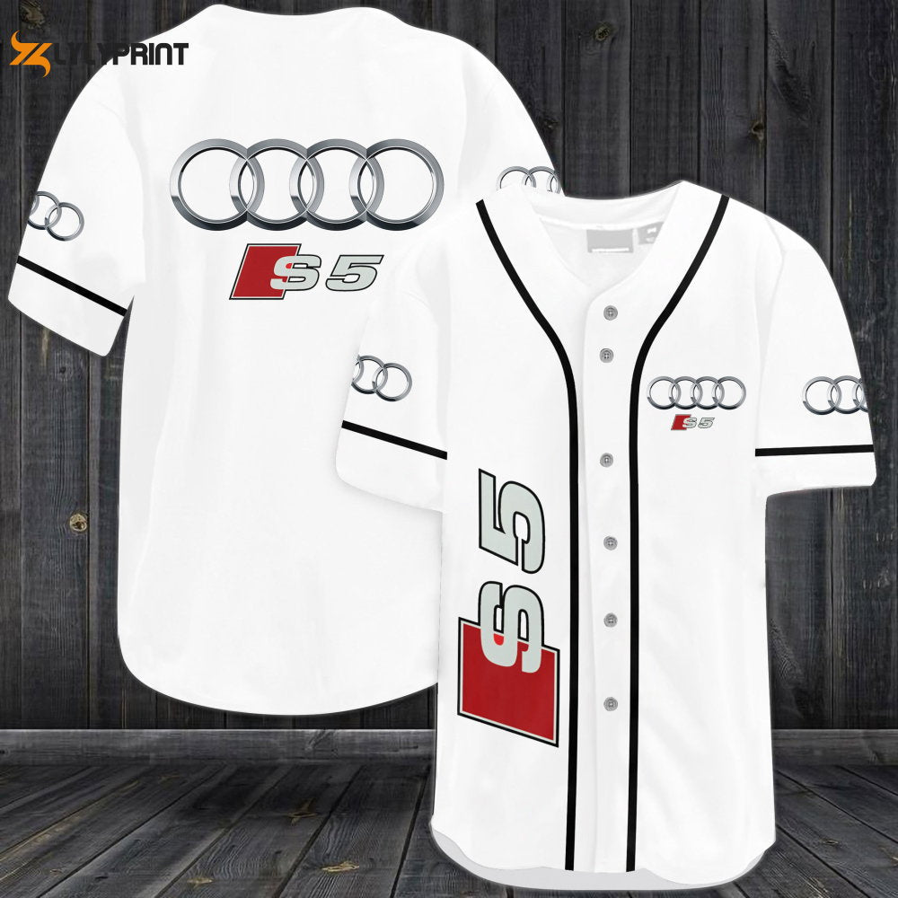 Audi S5 Baseball Jersey - lylyprint.com baseball jersey product view 1