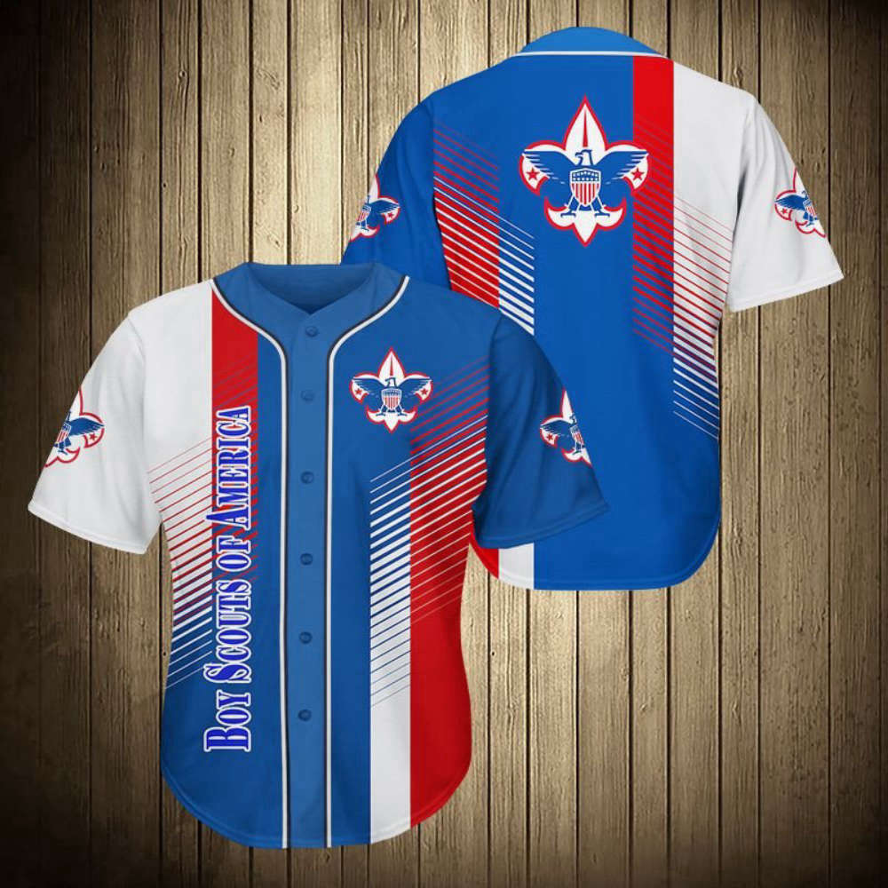 Authentic Boy Scouts of America Baseball Jersey - Limited Edition - Aopprinter baseball jersey product view 2