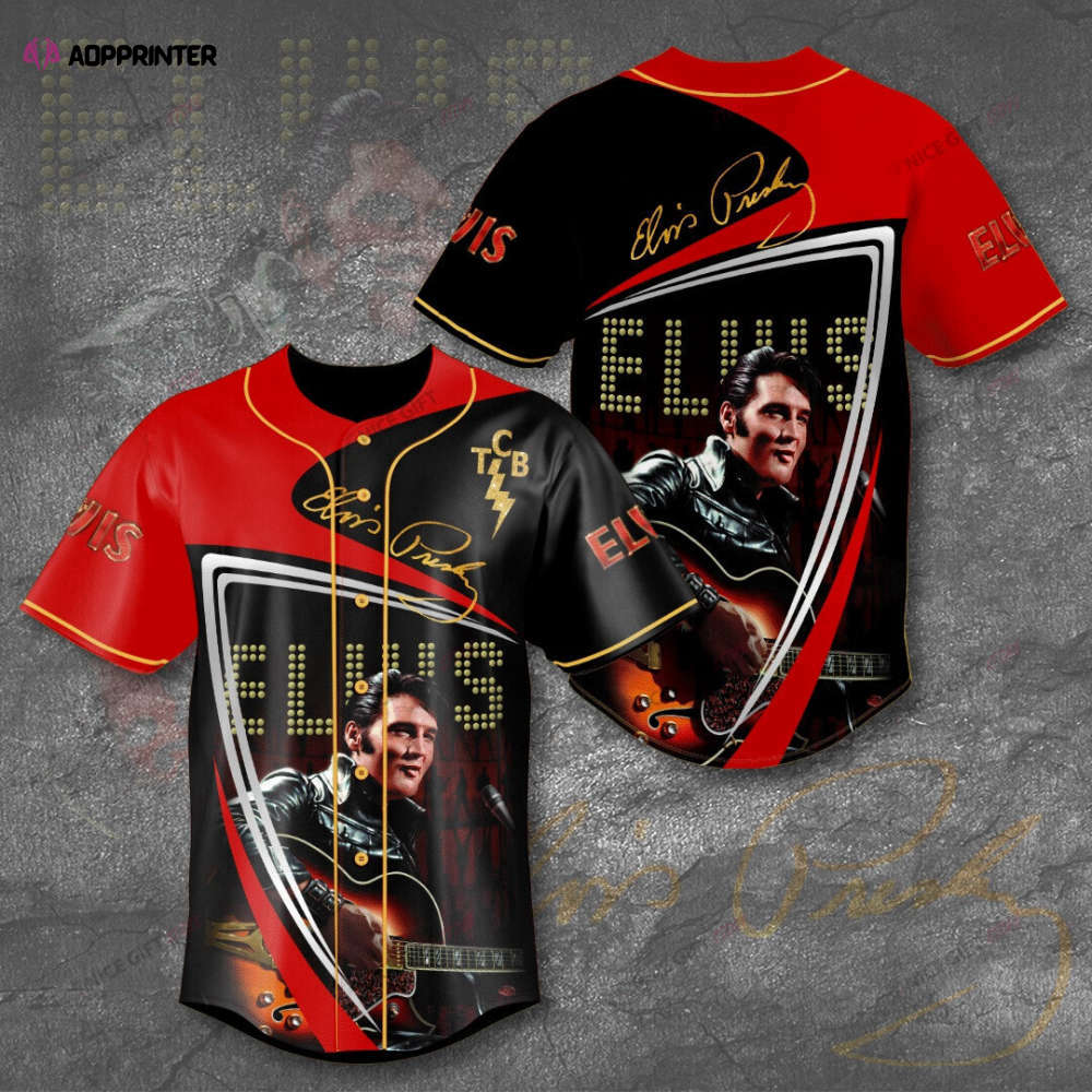 Authentic Elvis Presley 3D Printed Baseball Jersey – Iconic Style! baseball jersey product view 1