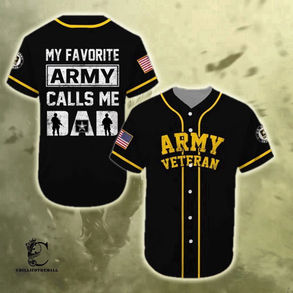 Authentic United States Army Veteran Baseball Jersey: Show Your Pride! - Aopprinter baseball jersey product view 2