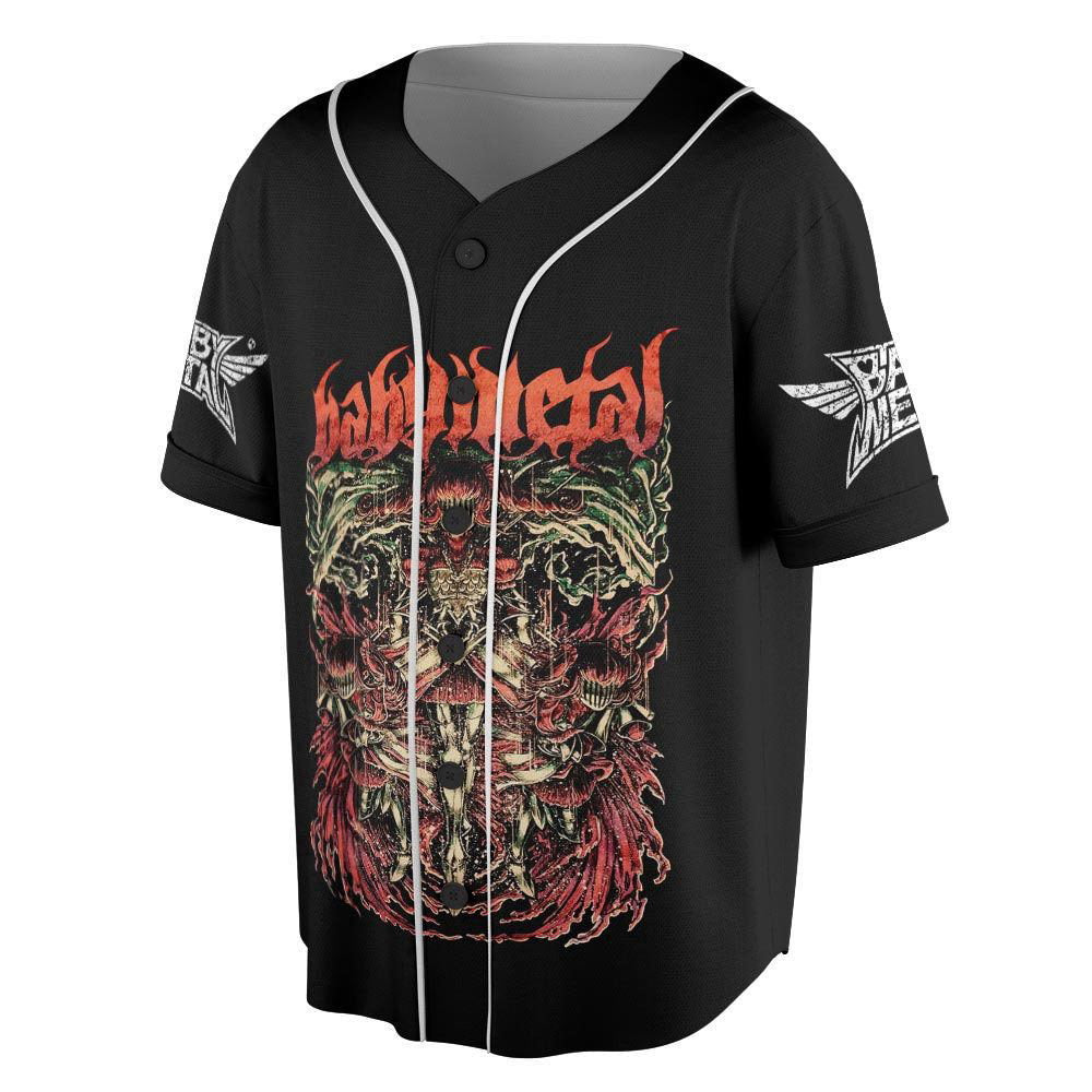 Babymetal US Tour 2023 Kpop Jersey Baseball, Kpop Baseball Jersey For Men Women - lylyprint.com baseball jersey product view 2