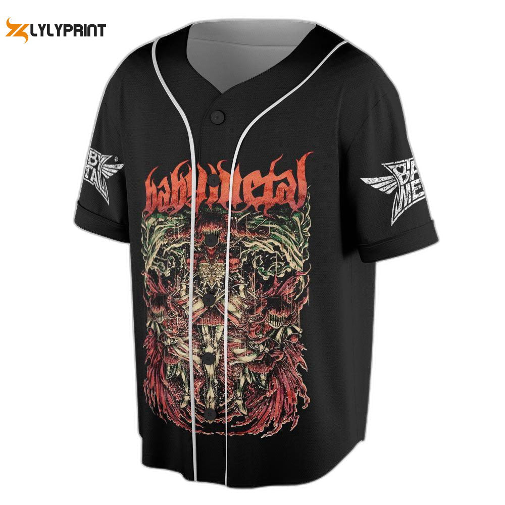 Babymetal US Tour 2023 Kpop Jersey Baseball, Kpop Baseball Jersey For Men Women - lylyprint.com baseball jersey product view 1