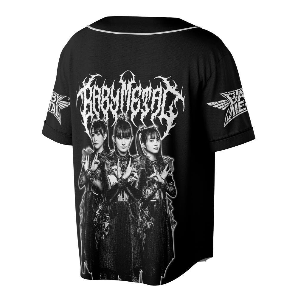 Babymetal US Tour 2023 Kpop Jersey Baseball, Kpop Baseball Jersey Gift For Baseball Fan - lylyprint.com baseball jersey product view 2