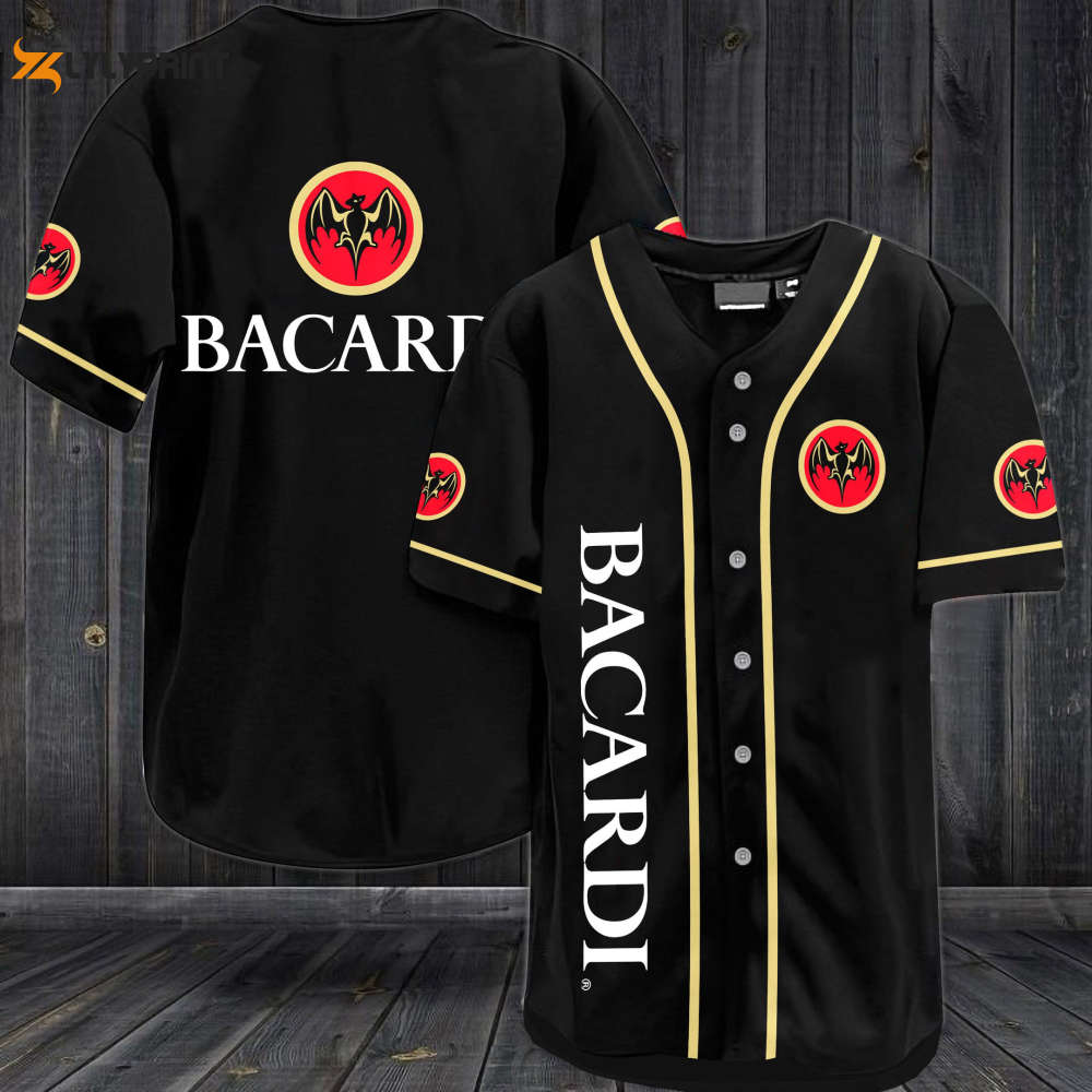 Bacardi Baseball Jersey - Gift for Men Women - lylyprint.com baseball jersey product view 1