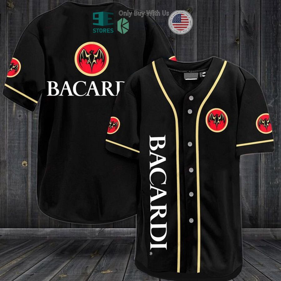 BEST Bacardi logo Baseball Jersey baseball jersey product view 1