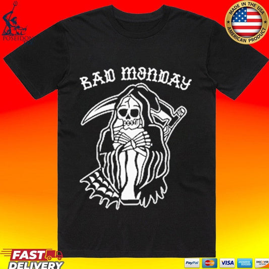 Bad Monday Trad Reaper T-shirt Unisex T-shirt, Sweatshirt, Hoodie, Long Sleeve Tee - T-Shirt, Sweatshirt, Hoodie
