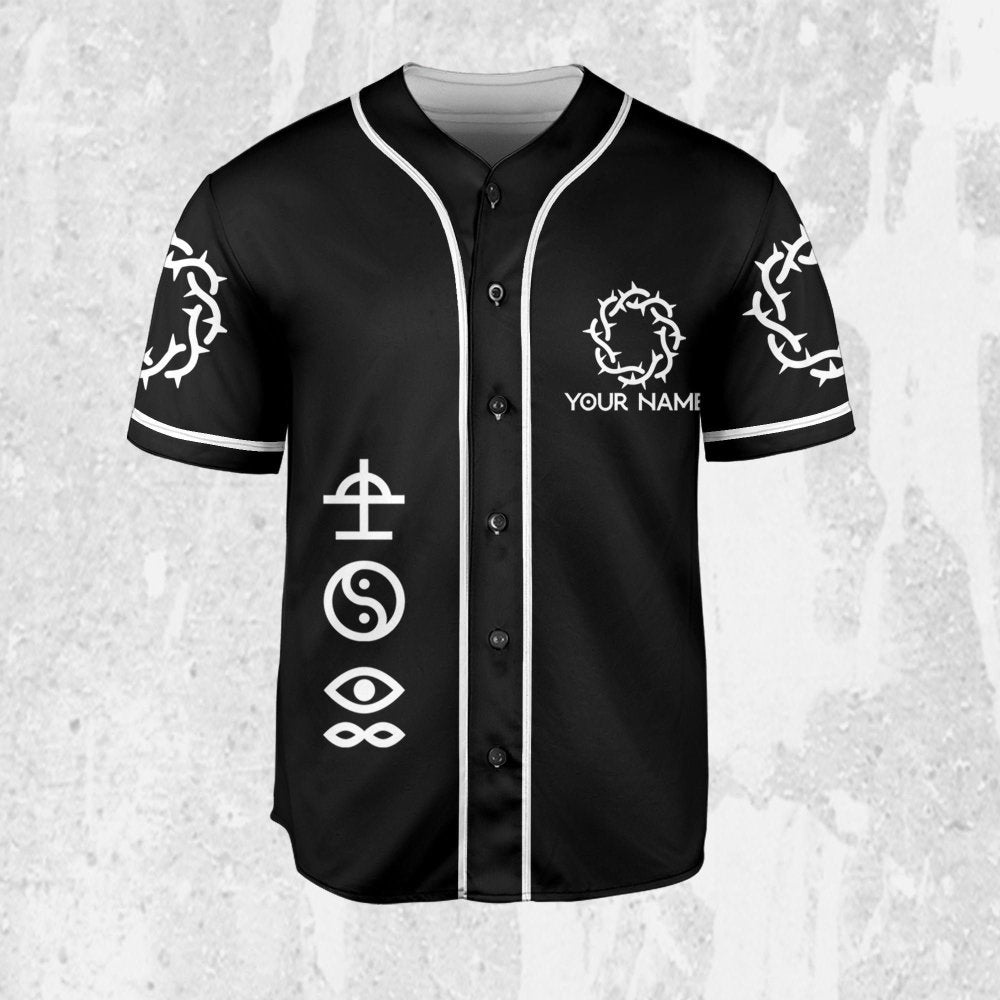 Bad Omens Moth Rock Music Jersey Tour 2023 Shirt & Baseball Jersey - Aopprinter baseball jersey product view 2