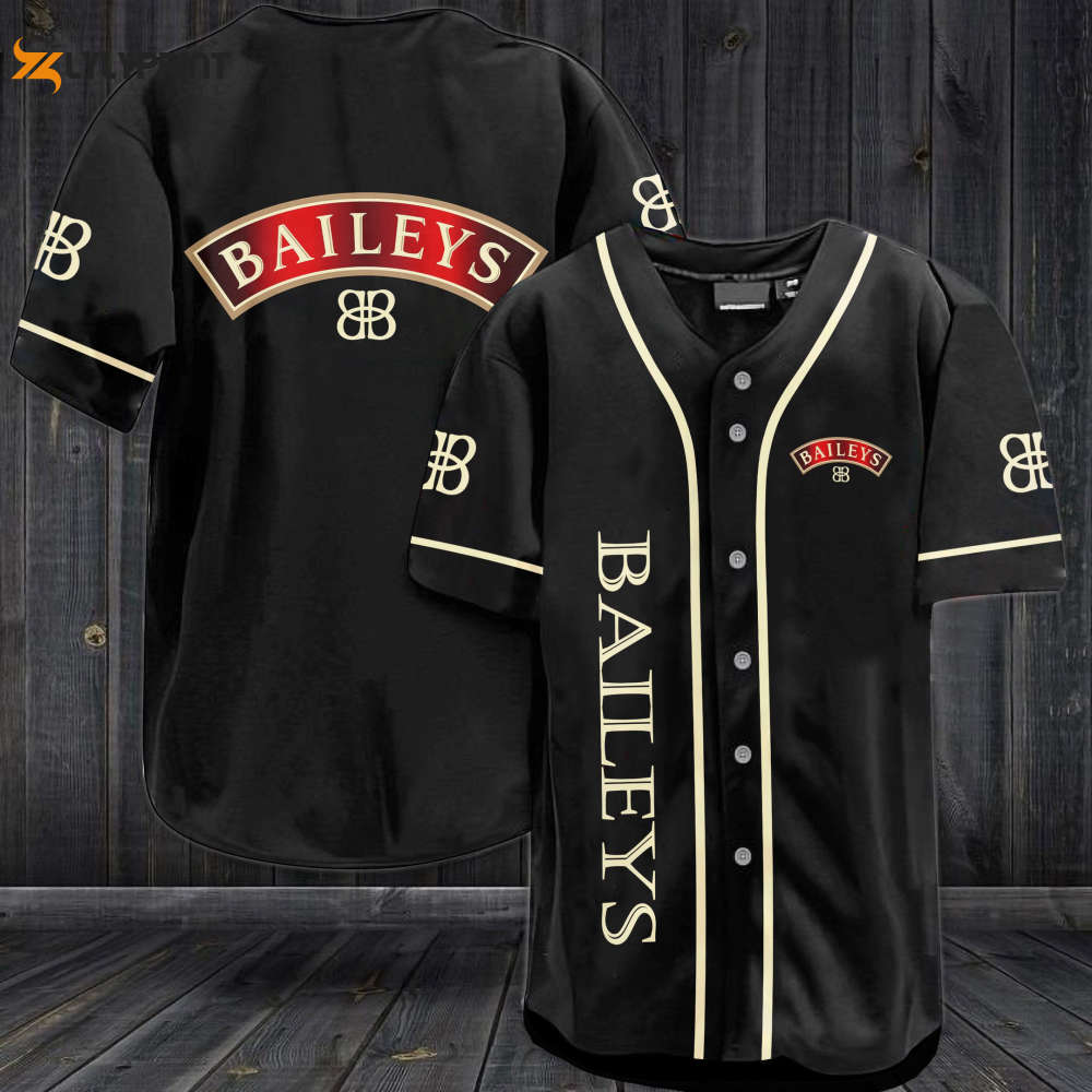 Baileys Baseball Jersey - lylyprint.com baseball jersey product view 1