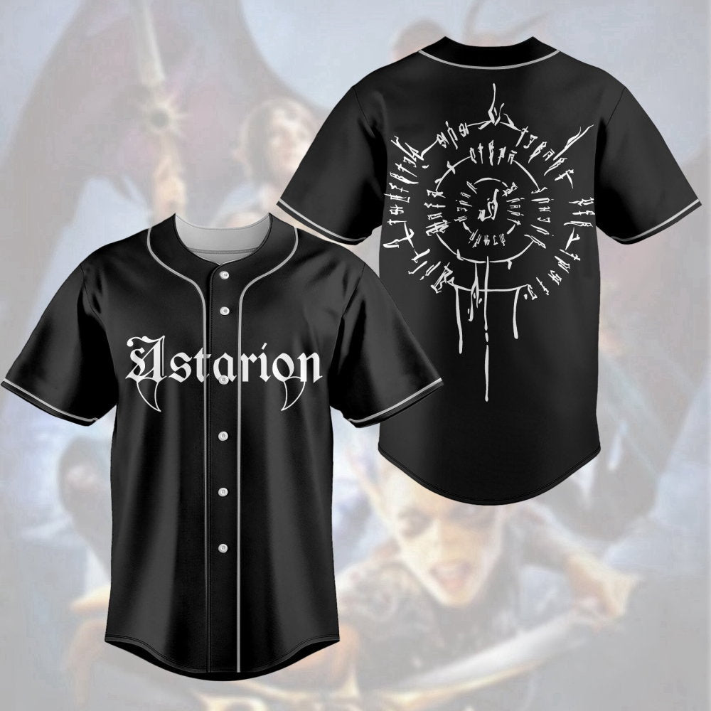 Baldur s Gate 3 Adventure Awaits Baseball Jersey - Astarion High Elf Shirt Video Game Dungeon Master Gift - Aopprinter baseball jersey product view 2
