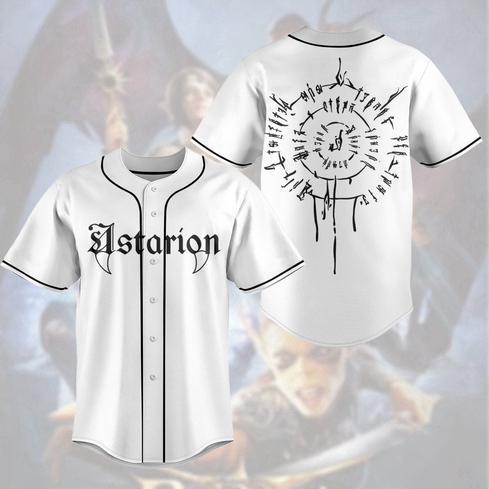 Baldur s Gate 3 Adventure Awaits Baseball Jersey - Astarion High Elf Shirt Video Game Dungeon Master Gift - Aopprinter baseball jersey product view 1