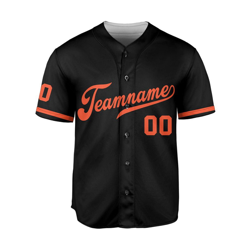 Baltimore Baseball Jersey Black, Baltimore Oriole Baseball Jersey For Men Women - lylyprint.com baseball jersey product view 2