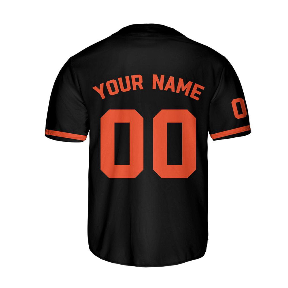 Baltimore Baseball Jersey Black, Baltimore Oriole Baseball Jersey For Men Women - lylyprint.com baseball jersey product view 3