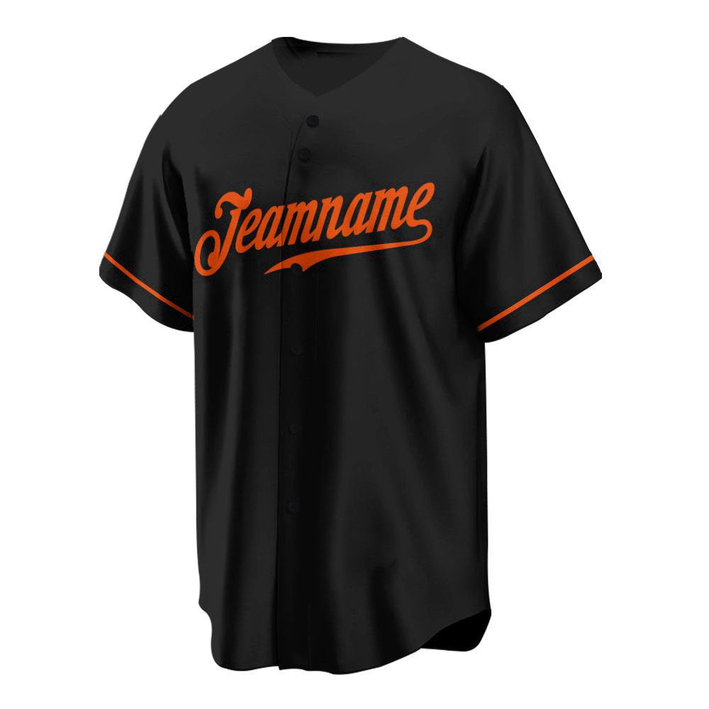 Baltimore Black Orange Baseball Jersey Customized Name And Number, For Men Women - Aopprinter baseball jersey product view 2