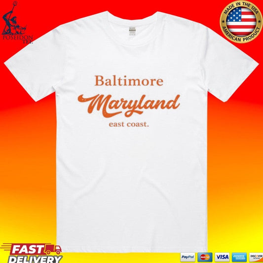 Baltimore Maryland East Coast Micro T-shirt Unisex T-shirt, Sweatshirt, Hoodie, Long Sleeve Tee - T-Shirt, Sweatshirt, Hoodie