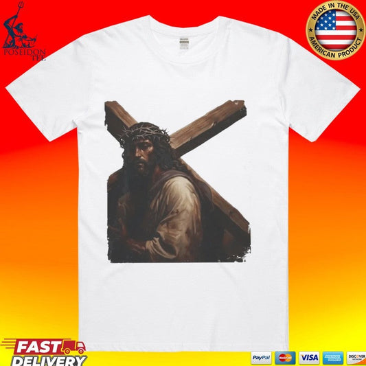 Bam Margera Jesus Carrying The Cross T-shirt Unisex T-shirt, Sweatshirt, Hoodie, Long Sleeve Tee - T-Shirt, Sweatshirt, Hoodie