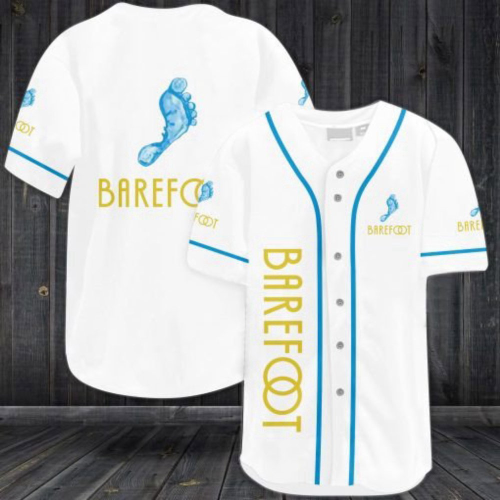 Barefoot Chardonnay 6k757 Baseball Jersey baseball jersey product view 2