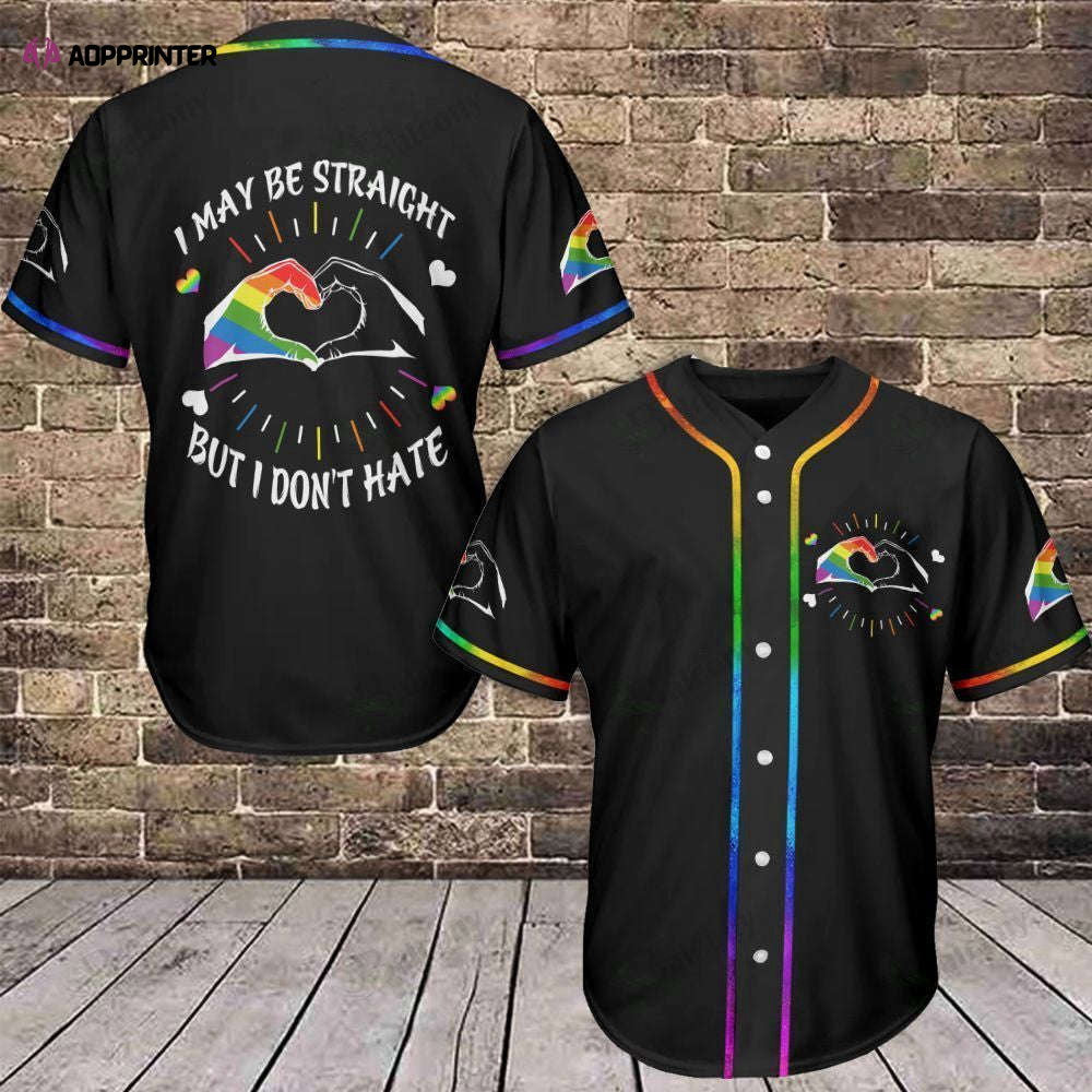 Baseball Tee LGBT - Embrace Equality with this Stylish Baseball Jersey - Aopprinter baseball jersey product view 1