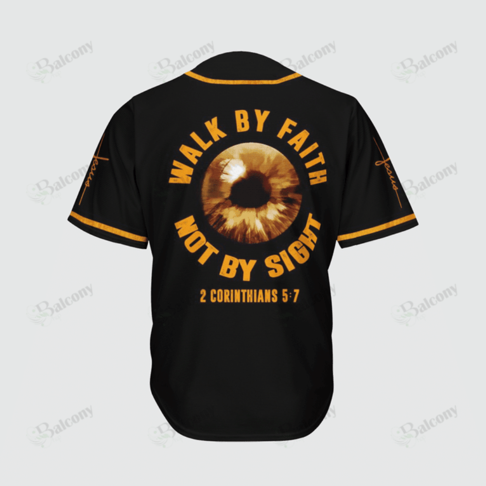 Walk by Faith: Baseball Tee Jersey - Play with Confidence - Aopprinter baseball jersey product view 4