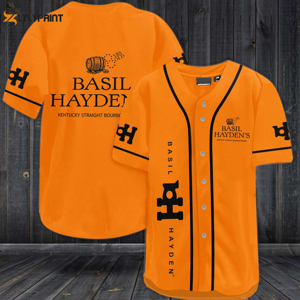 Basil Hayden's Baseball Jersey - lylyprint.com baseball jersey product view 1