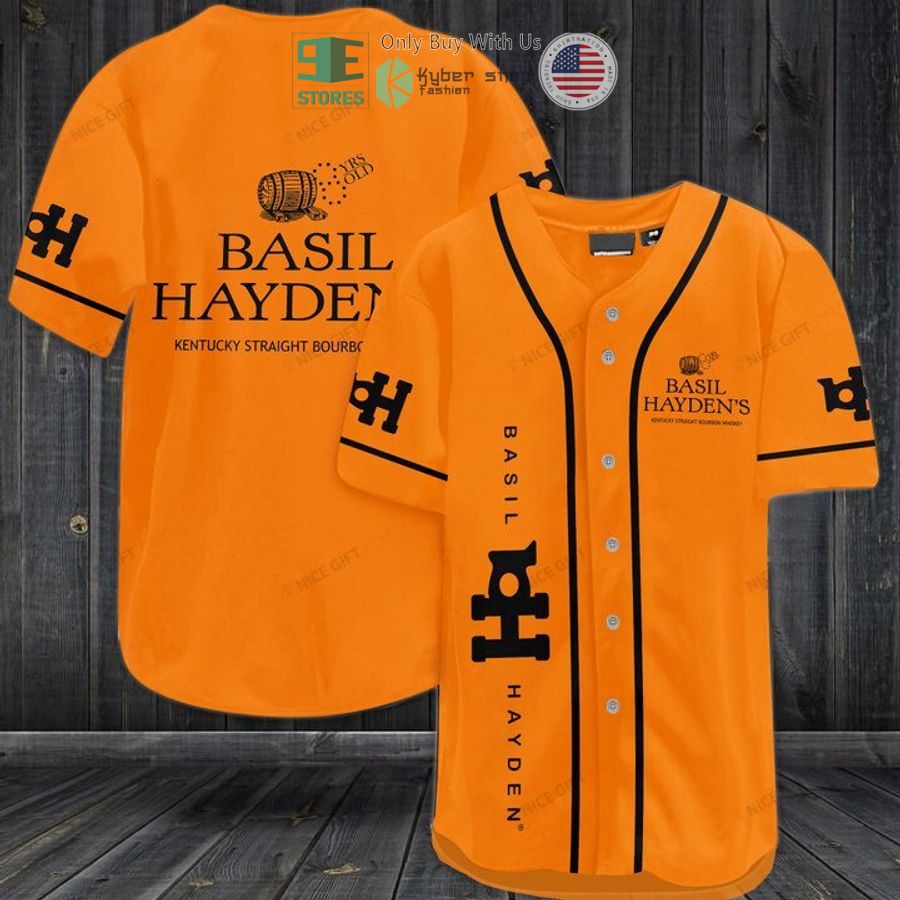 BEST Basil Hayden's logo Baseball Jersey baseball jersey product view 1