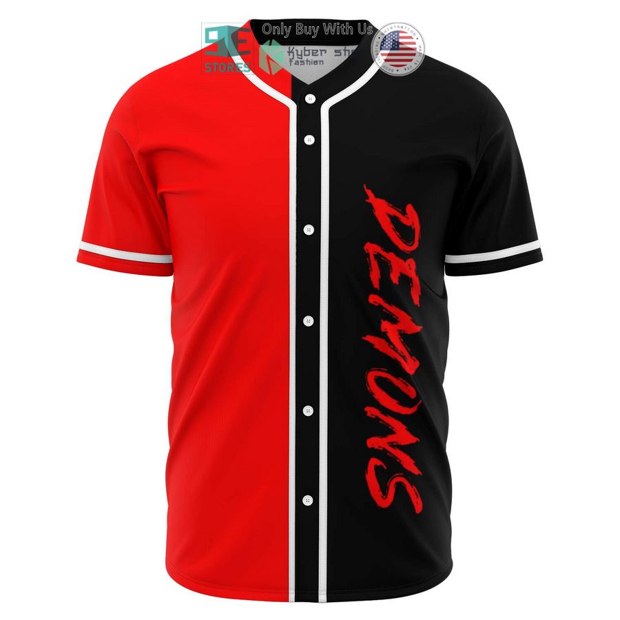 BEST Bear Grillz Demons Baseball Jersey baseball jersey product view 1