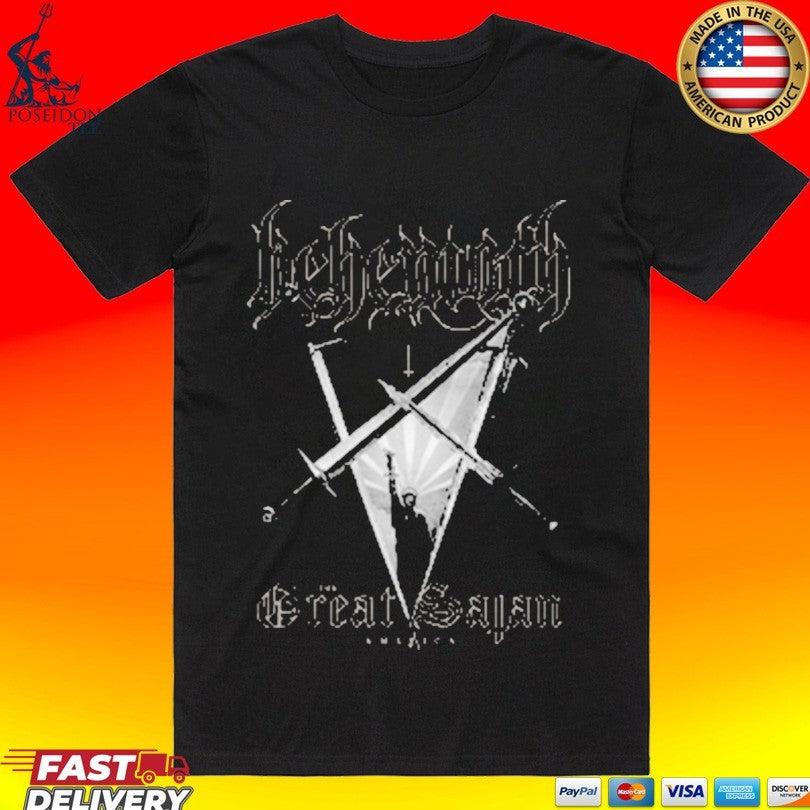 Behemoth The Great Satan T-shirt Unisex T-shirt, Sweatshirt, Hoodie, Long Sleeve Tee - T-Shirt, Sweatshirt, Hoodie