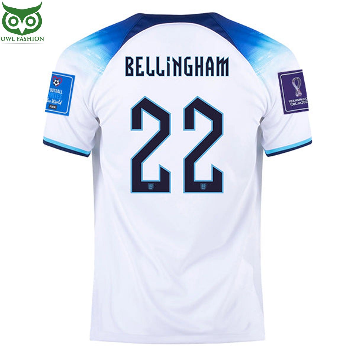 bellingham real madrid football soccer jersey shirt blue version Shop Owl Fashion football jersey product view 2